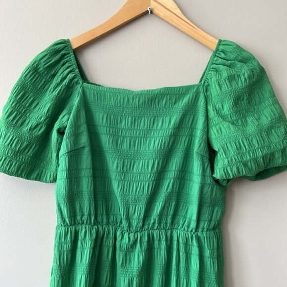 Noize Brea Green Square Neck Puff Sleeve Dress - Picture 5 of 9